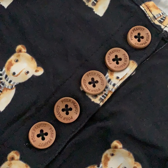 Posh Peanut 🧸 FRED Long Sleeve Henley Romper - Picture 6 of 6